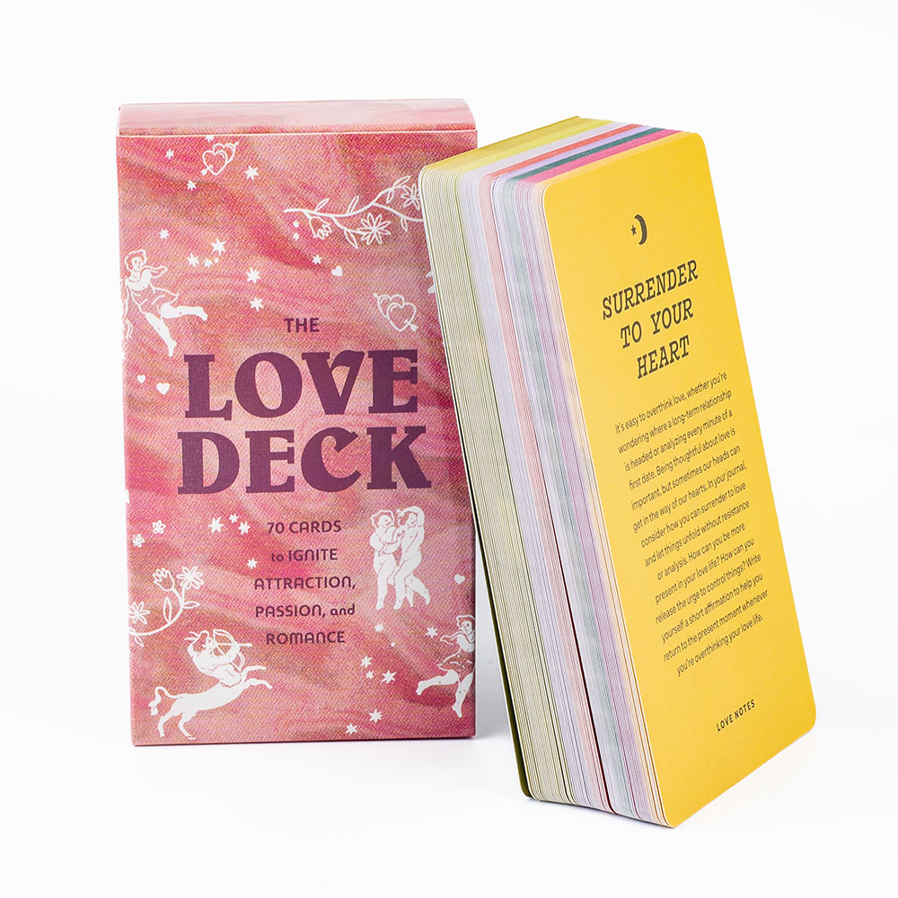 Tarot Deck With Guidebook - The Love สำรับไพ่70ชิ้น, ไพ่ทาโรต์ผู้โชคดีการ์ดเกมปาร์ตี้เกมกระดาน