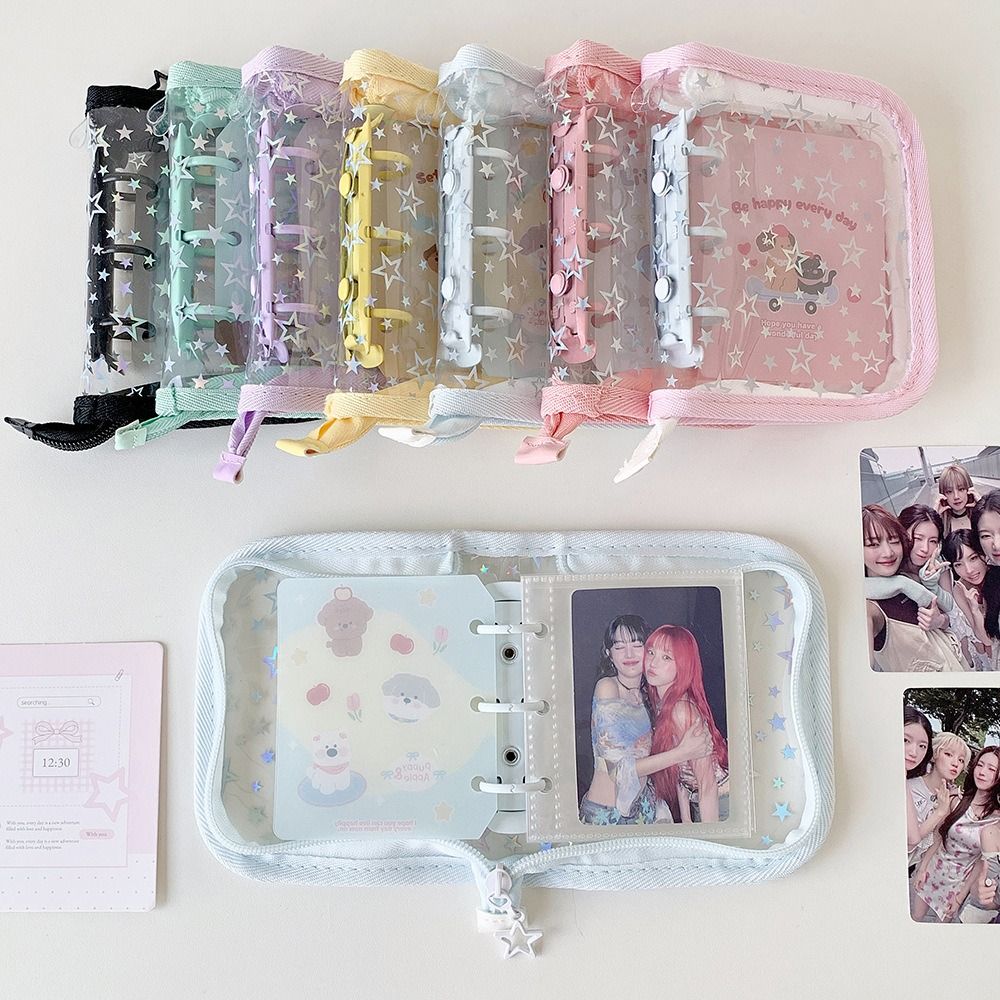 Kpop Photo Card Binder 3 Inch - 1 ชิ้น แฟ้มใส่การ์ด PVC แบบพกพา ขนาด