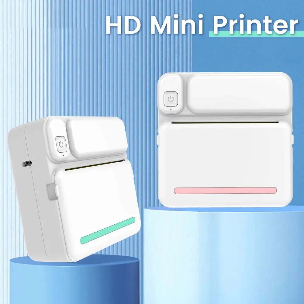 Mini Pocket Thermal Printer Paper Roll - C19 MINI พิมพ์เครื่องพิมพ์ความร้อนแบบพกพา Photo Pocket เครื่องพิมพ์ฉลากความร้อน