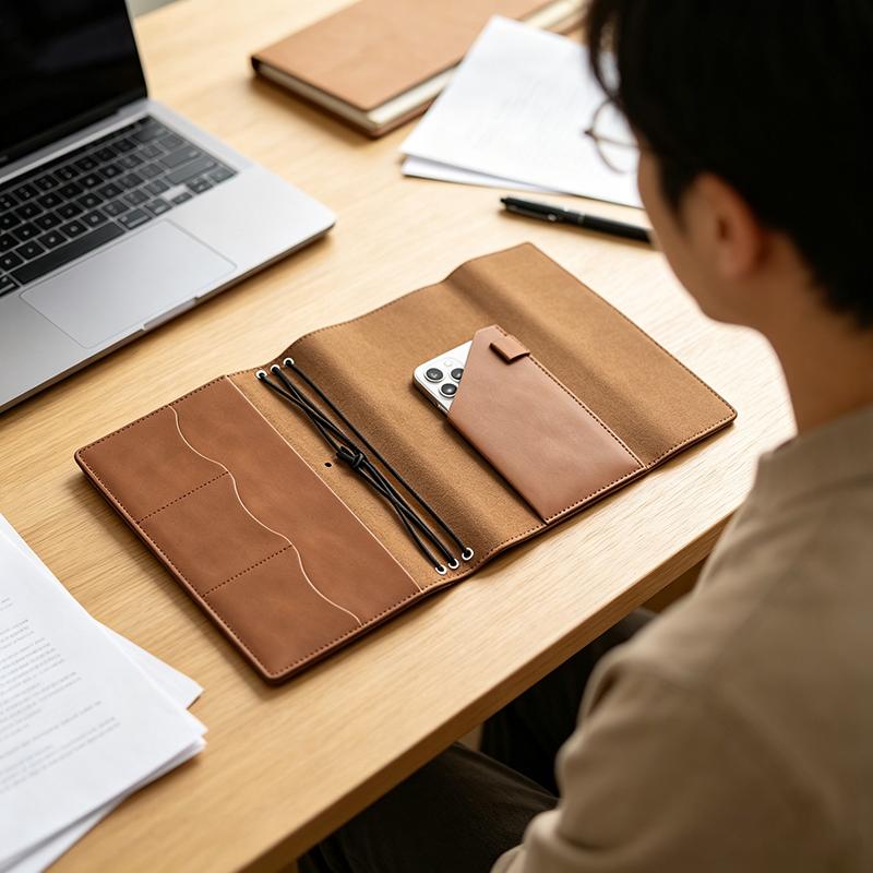 Vintage Leather Journal Notebook - (Ce14) สมุดโน้ตแบบเติมได้ ขนาดกะทัดรัด ปกสมุดหนัง Crazy Horse