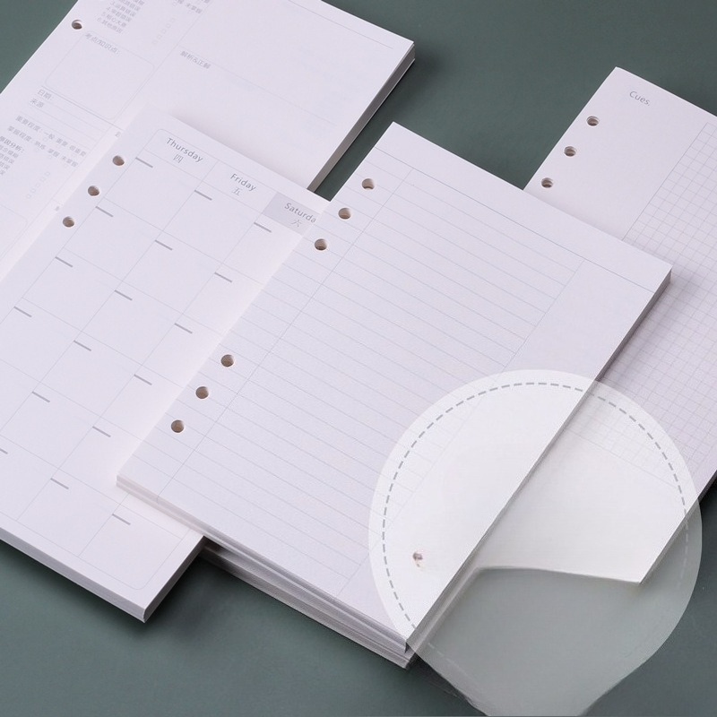 กระดาษรีฟิลสมุดโน้ตแบบหลวม A5  - A5 Spiral Dotted Grid Notebook บทวิจารณ์และราคา
