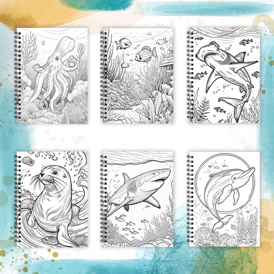 สมุดระบายสี - ขนาด 8.3 x 11.2  - Adult Coloring Book Stress Relief บทวิจารณ์และราคา