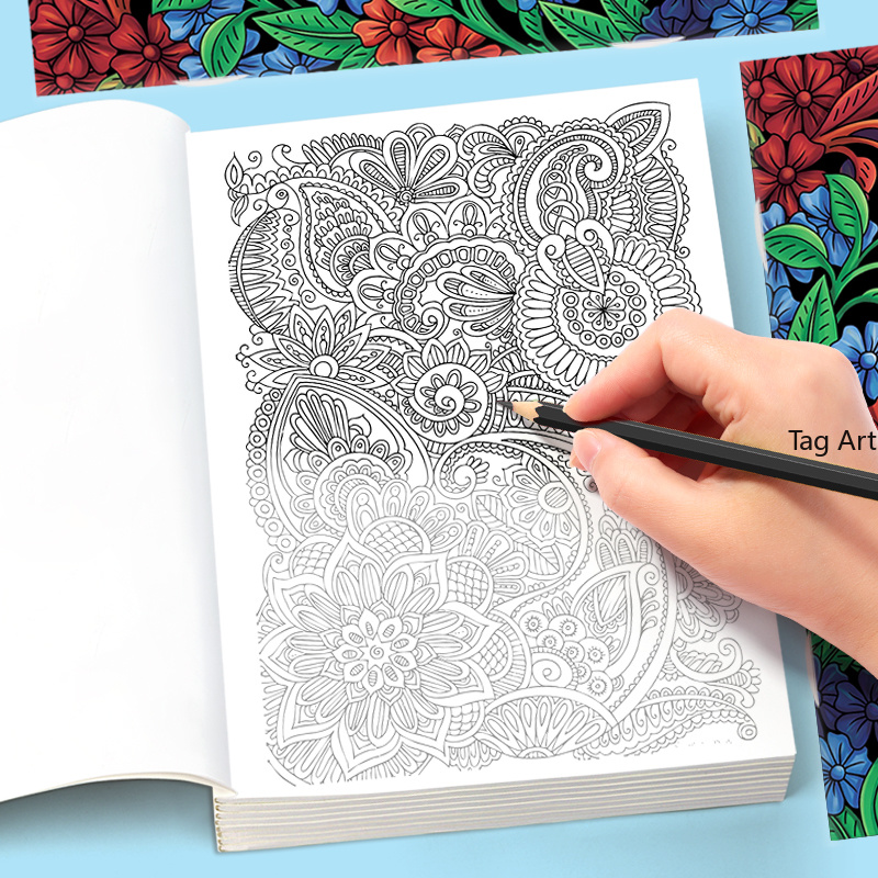 การทำสมาธิสำหรับผู้ใหญ่, การบร - Adult Coloring Book Stress Relief บทวิจารณ์และราคา