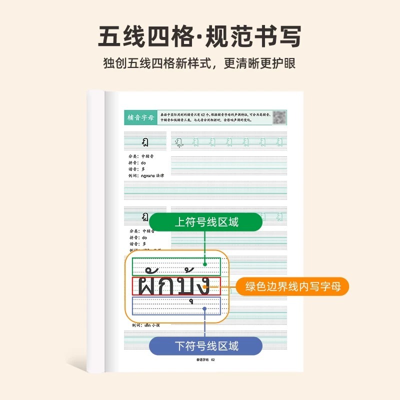 สมุดคัดลายมือภาษาไทย แบบมาตรฐา - Chinese Calligraphy Practice Book บทวิจารณ์และราคา