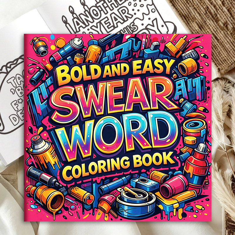 สมุดระบายสีสำหรับผู้ใหญ่ที่มีด - Adult Coloring Book Stress Relief บทวิจารณ์และราคา