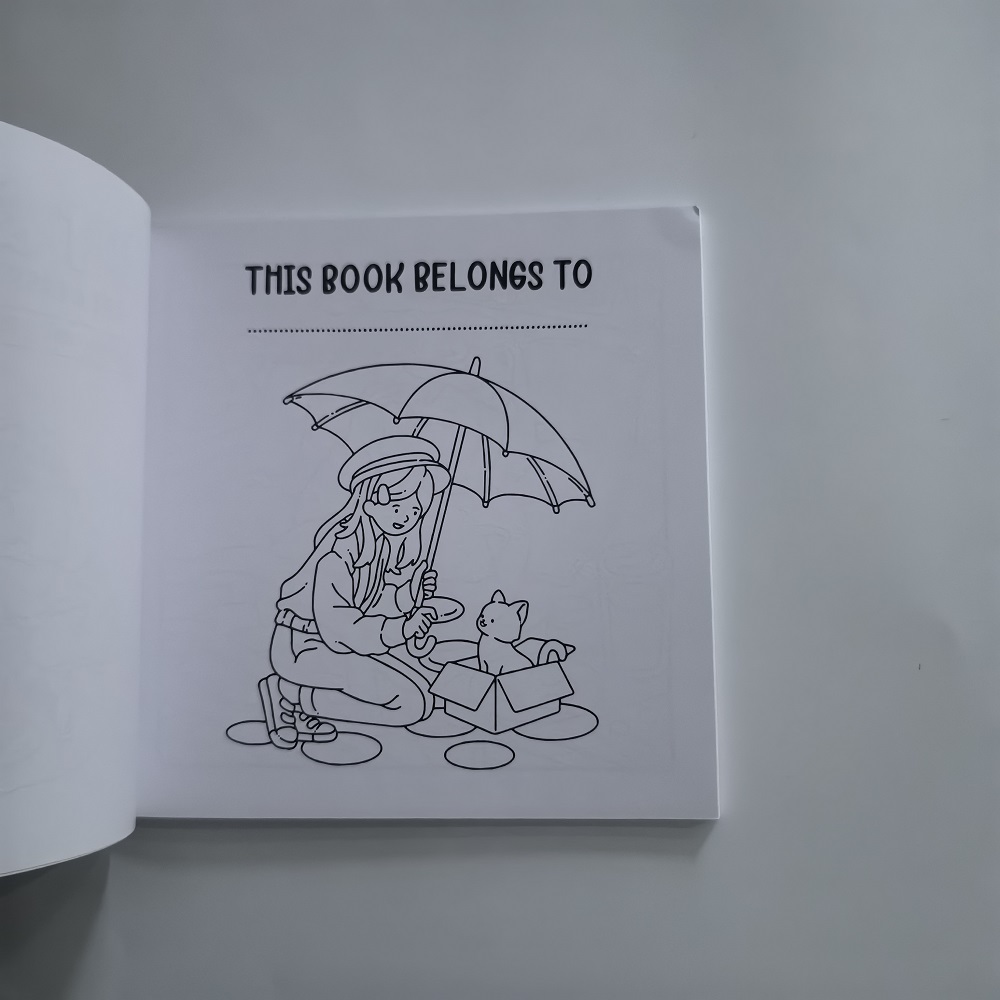 สมุดระบายสีแมวและเด็กผู้หญิงน่ - Adult Coloring Book Stress Relief บทวิจารณ์และราคา