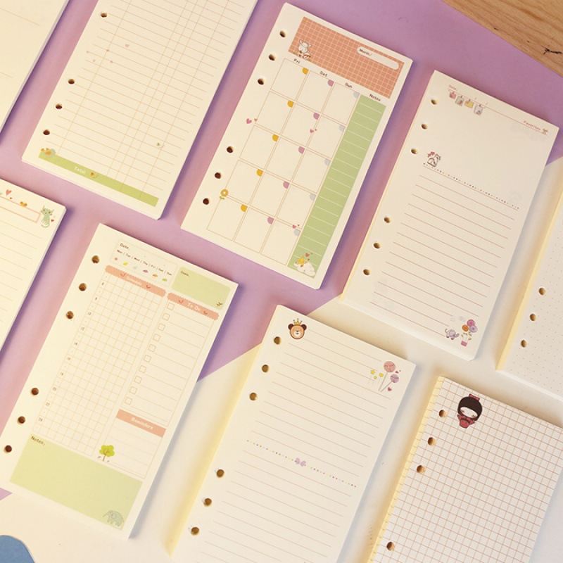 กระดาษรีฟิลสมุดโน้ตแบบสันห่วง  - A5 Spiral Dotted Grid Notebook บทวิจารณ์และราคา