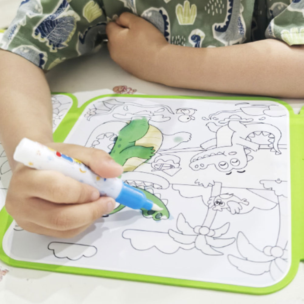 Kids Magics หนังสือระบายสีน้ำก - Reusable Water Magic Coloring Book บทวิจารณ์และราคา