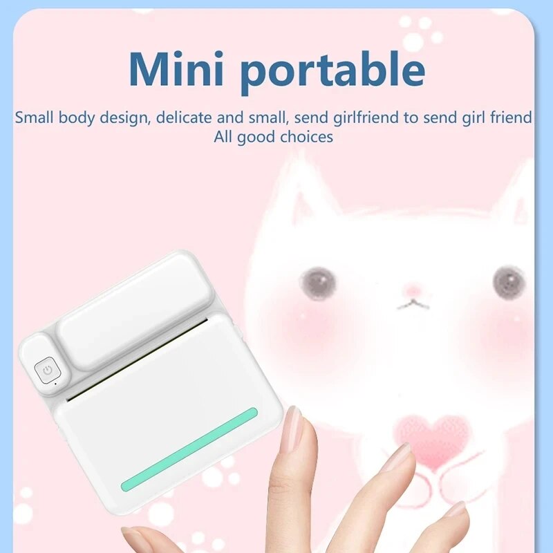C19 MINI พิมพ์เครื่องพิมพ์ความ - Mini Pocket Thermal Printer Paper Roll บทวิจารณ์และราคา