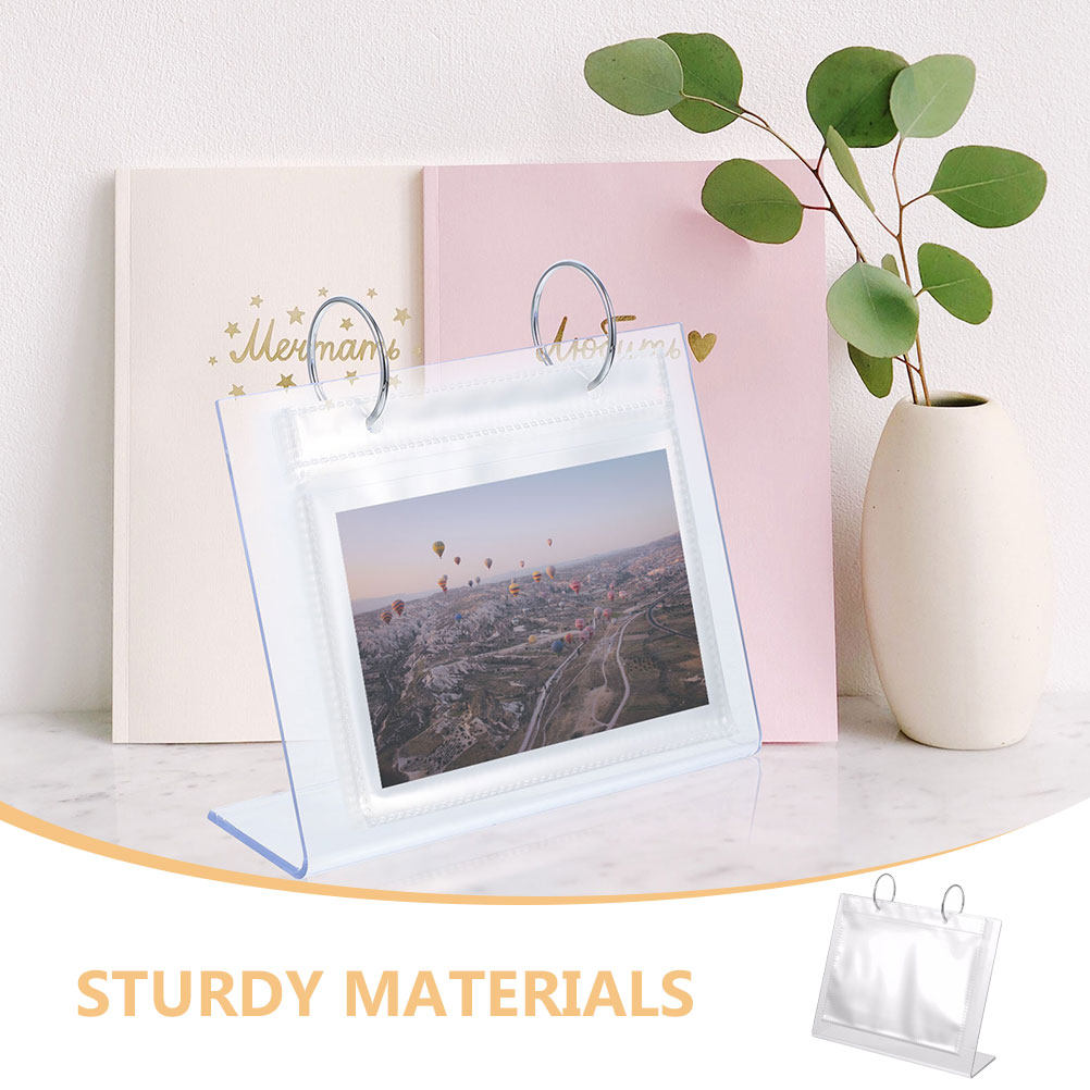 2 ชิ้น อัลบั้มรูปอะคริลิกแบบตั - Clear Acrylic Book Stand Holder บทวิจารณ์และราคา