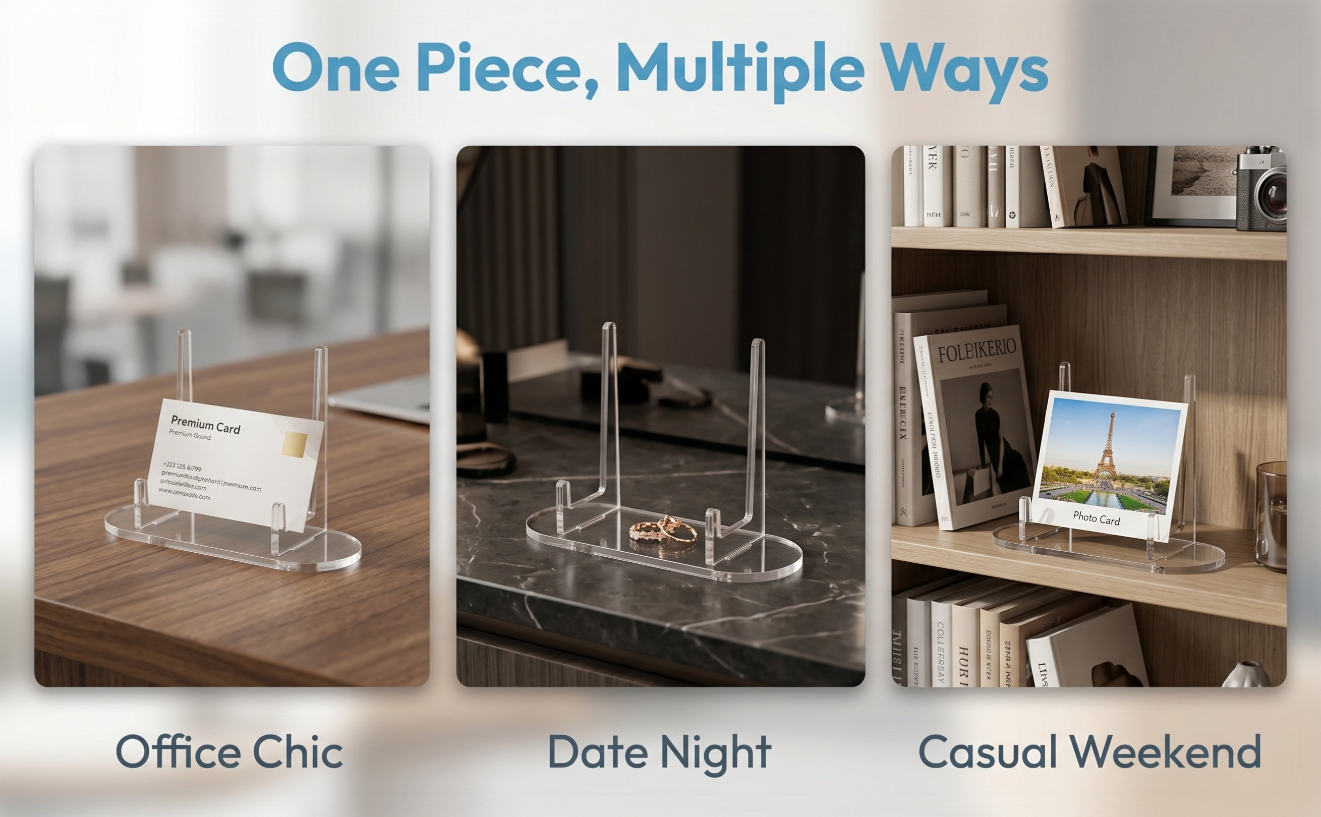 2 ชิ้น แท่นวางโชว์อะคริลิกใส ท - Clear Acrylic Book Stand Holder บทวิจารณ์และราคา