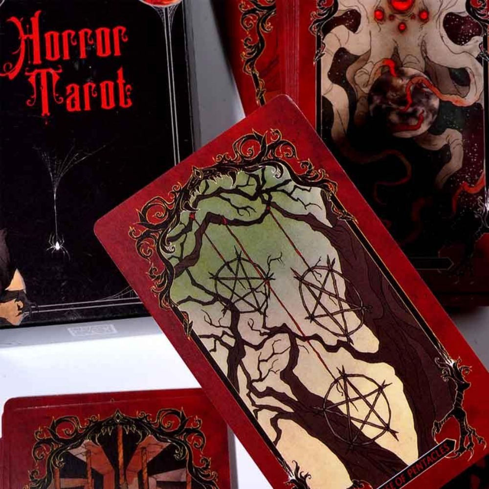 เกมไพ่ทาโรต์สยองขวัญขนาด10.3*6 - Tarot Deck With Guidebook บทวิจารณ์และราคา