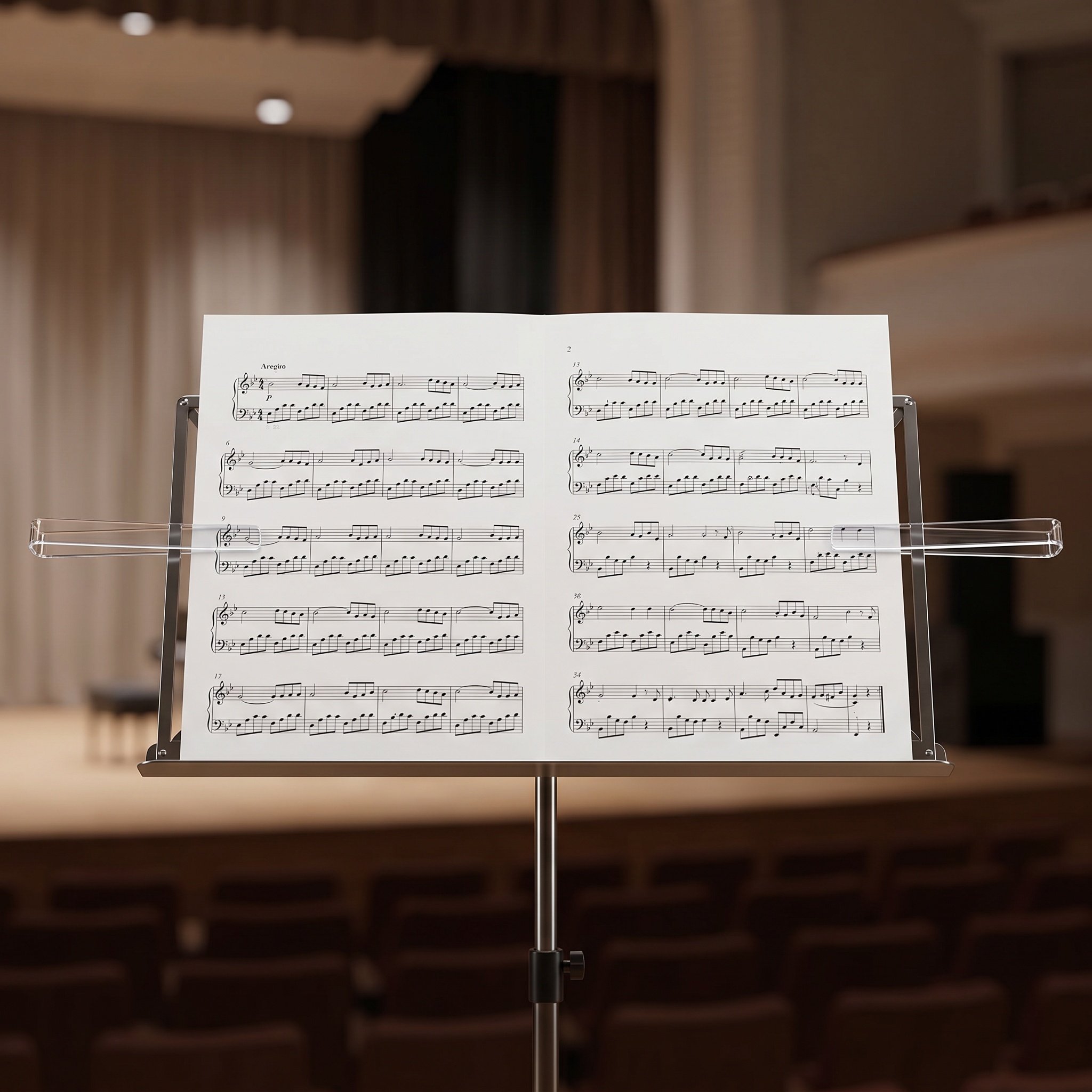 6 คู่ คลิปหนีบโน้ตเพลงอะคริลิก - Clear Acrylic Book Stand Holder บทวิจารณ์และราคา