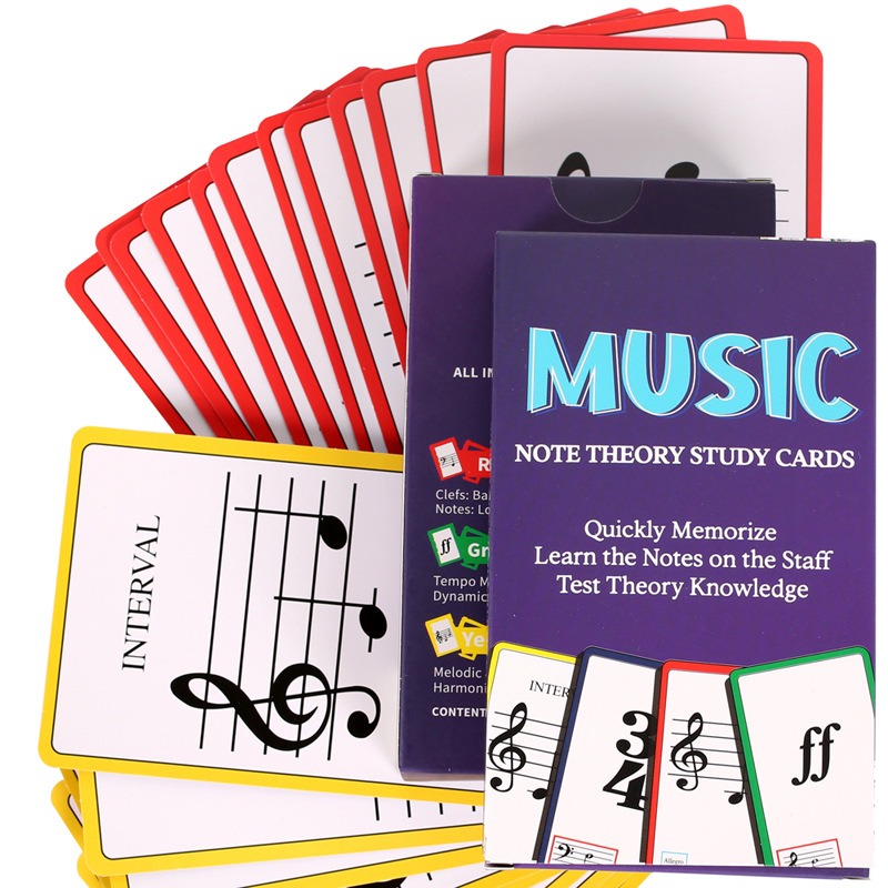 แฟลชการ์ดเพลง แผนภูมิคอร์ดกีตา - Blank Sheet Music Notebook บทวิจารณ์และราคา